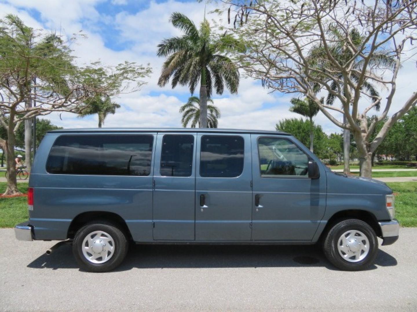 2013 Dark Blue /Gray Ford E-Series Wagon XLT (1FMNE1BW4DD) with an 4.6L V8 engine, Automatic transmission, located at 4301 Oak Circle #19, Boca Raton, FL, 33431, (954) 561-2499, 26.388861, -80.084038 - You are looking at a Gorgeous 2013 Ford E150 XLT Handicap Wheelchair Conversion Van with 22K Original Miles, Tie Down System, Power Electric VMI Side Entry Wheelchair Lift, Back Up Camera, Factory Navigation and Much Much More. This van is Awesome. This is a Nice Rust Free Van with a Clean Carfax, C - Photo#4